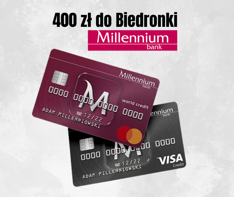 [PROMOCJA ZAKOŃCZONA] Karta kredytowa Impresja i 400 zł w bonach do Biedronki