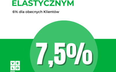 Velo Bank Konto Oszczędnościowe na 7,5% w skali roku!