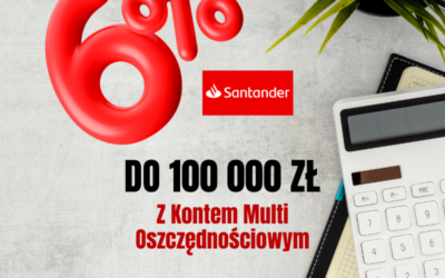 6% z Kontem Multi oszczędnościowym do 100 000 zł