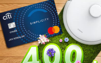 Testuj kredytówkę Citi i odbierz odkurzacz Xiaomi Robot Vacuum S20 i 400 zł premii w gotówce