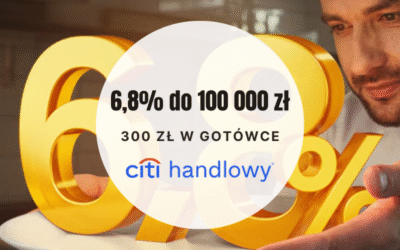 300 zł premii i 6,8% na koncie oszczędnościowym