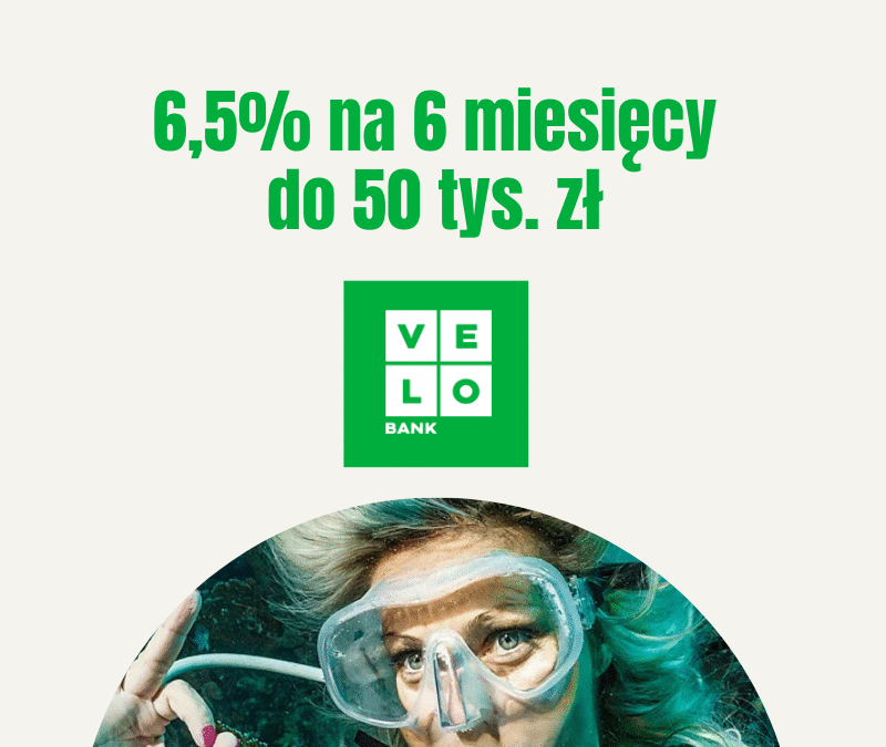 VeloLokata dla Aktywnych: 6,5% w skali roku na 6 miesięcy do 50 tys. zł